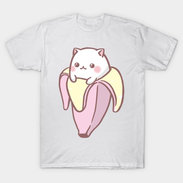 cat & banana T-Shirt by Triou